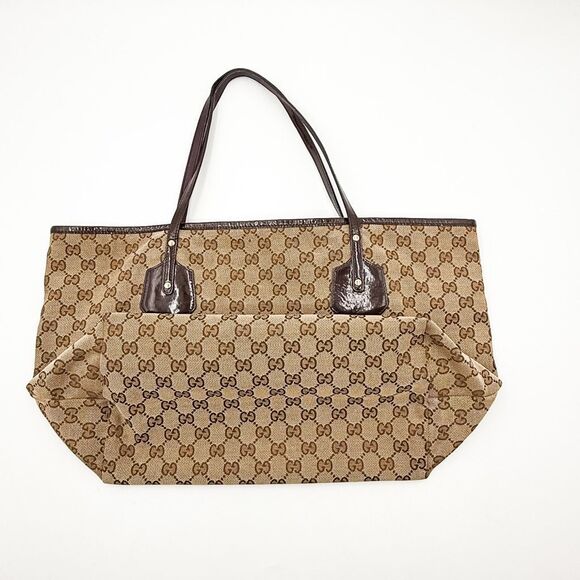 Gucci GG Jolie Monogram Brown Canvas Tote Shoulder Bag - Picture 4 of 15